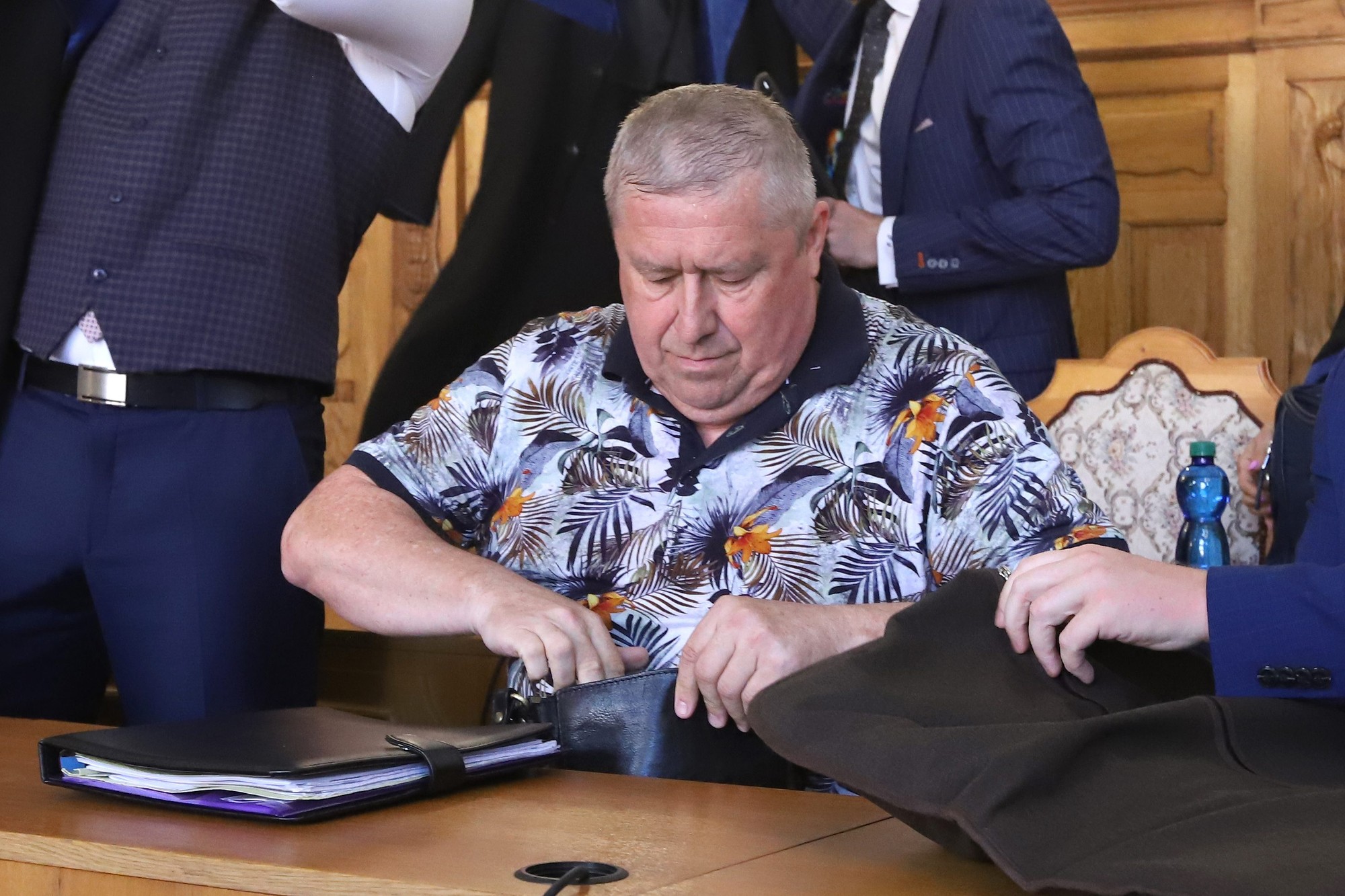 Bývalý špeciálny prokurátor Dušan Kováčik na Špecializovanom trestnom súde (ŠTS) v Banskej Bystrici v stredu 28. augusta 2024.