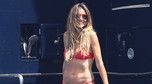 Heidi Klum w czerwonym bikini