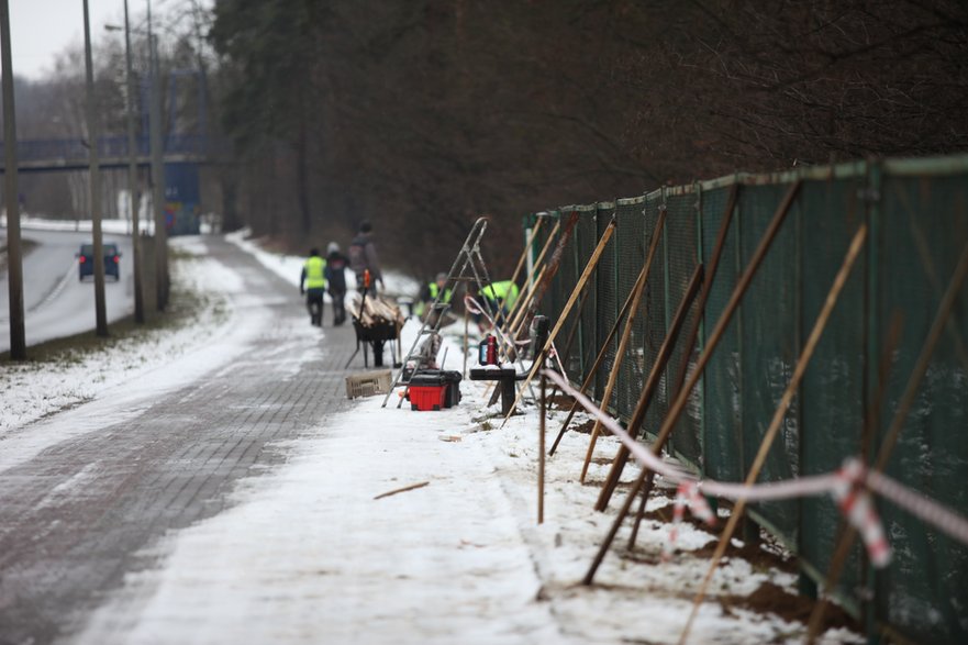 Pierwsze prace w związku z budową hali widowiskowo-sportowej