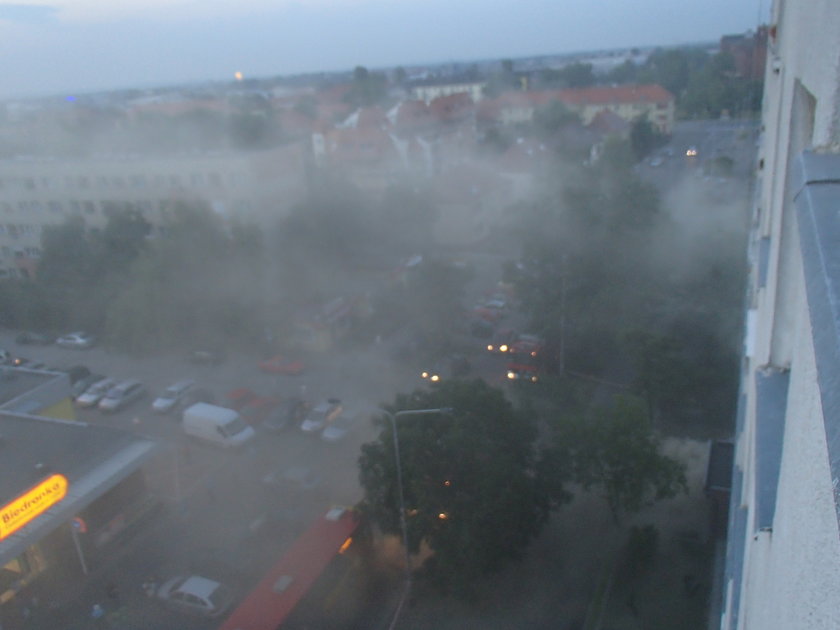 Pożar przy Bezpiecznej we Wrocławiu
