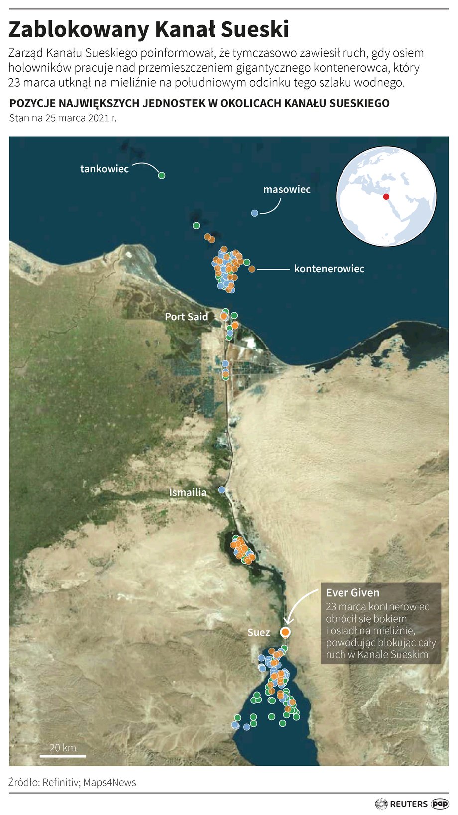 Blokada Kanału Sueskiego przez Ever Given