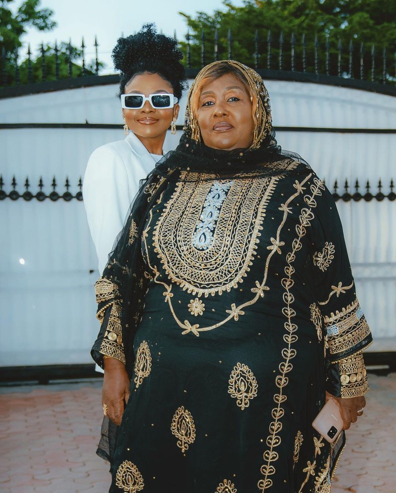 Zuchu and her Mother Bi Khadija Omar Kopa.