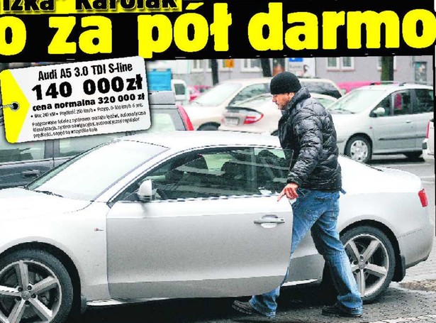 Znany aktor kupił audi za pół darmo