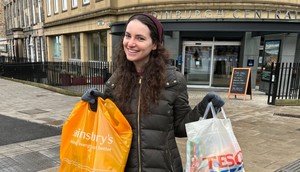 Grocery shopping in Scotland.Coren Feldman