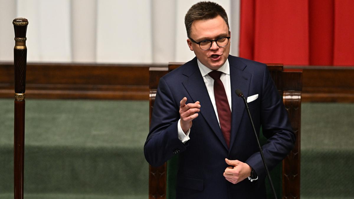 Szymon Hołownia po wyborze na marszałka Sejmu X kadencji