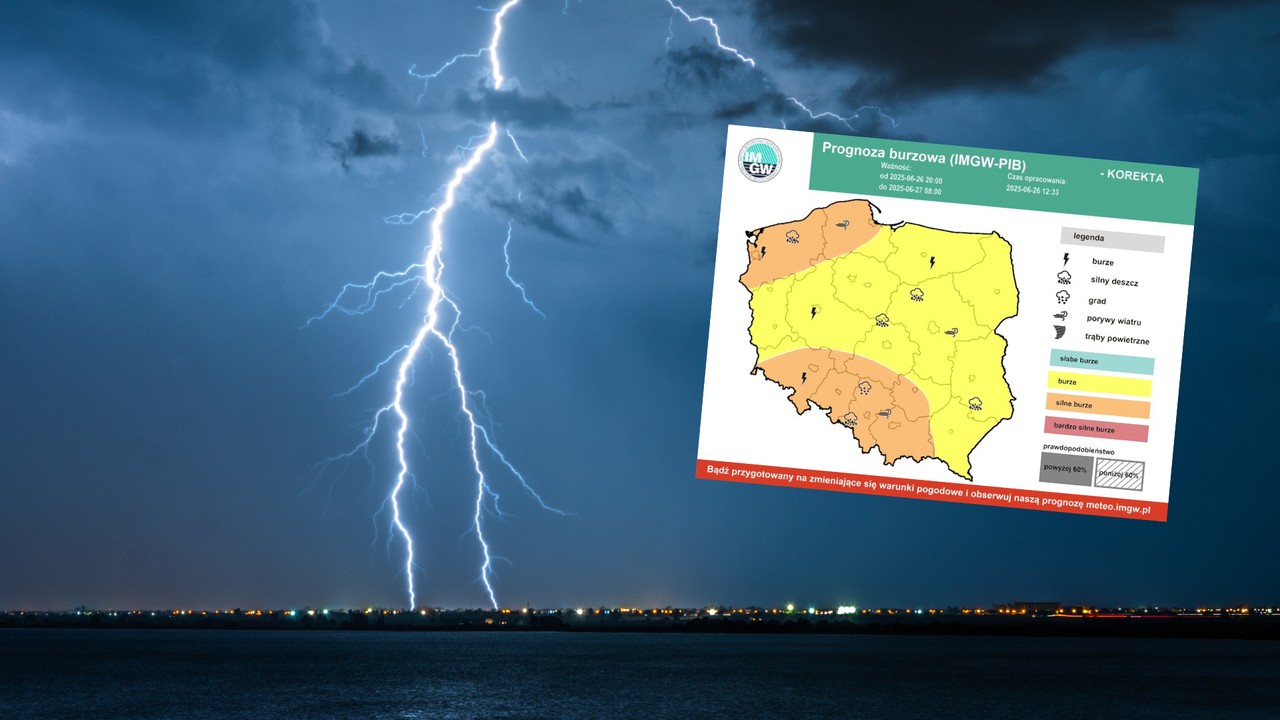 Uwaga na silne nawałnice. Do Polski pędzą bardzo groźne burze [RELACJA NA ŻYWO]