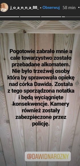 Dziewczyna Dawida Narożnego na Instagramie