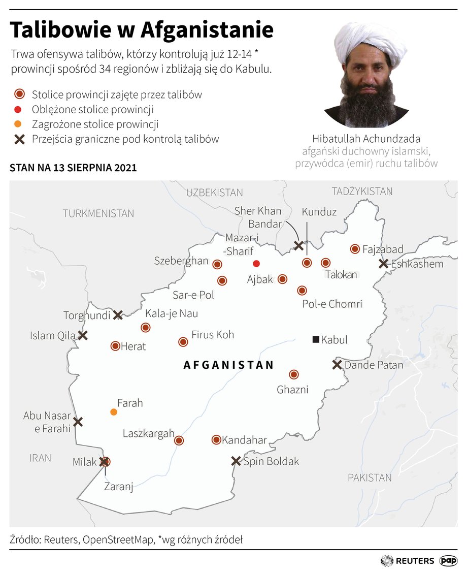Sytuacja w Afganistanie - stan na dni 12-14 sierpnia 2021 r.