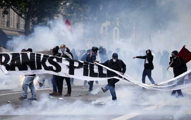 Protest w Paryżu