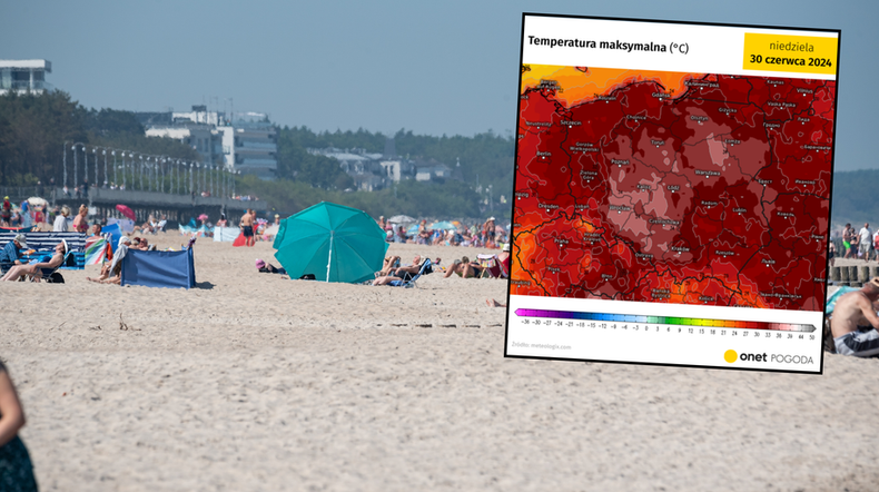 Po upałach przyjdzie gwałtowne ochłodzenie. Pogoda oszaleje (mapy: meteologix.com)