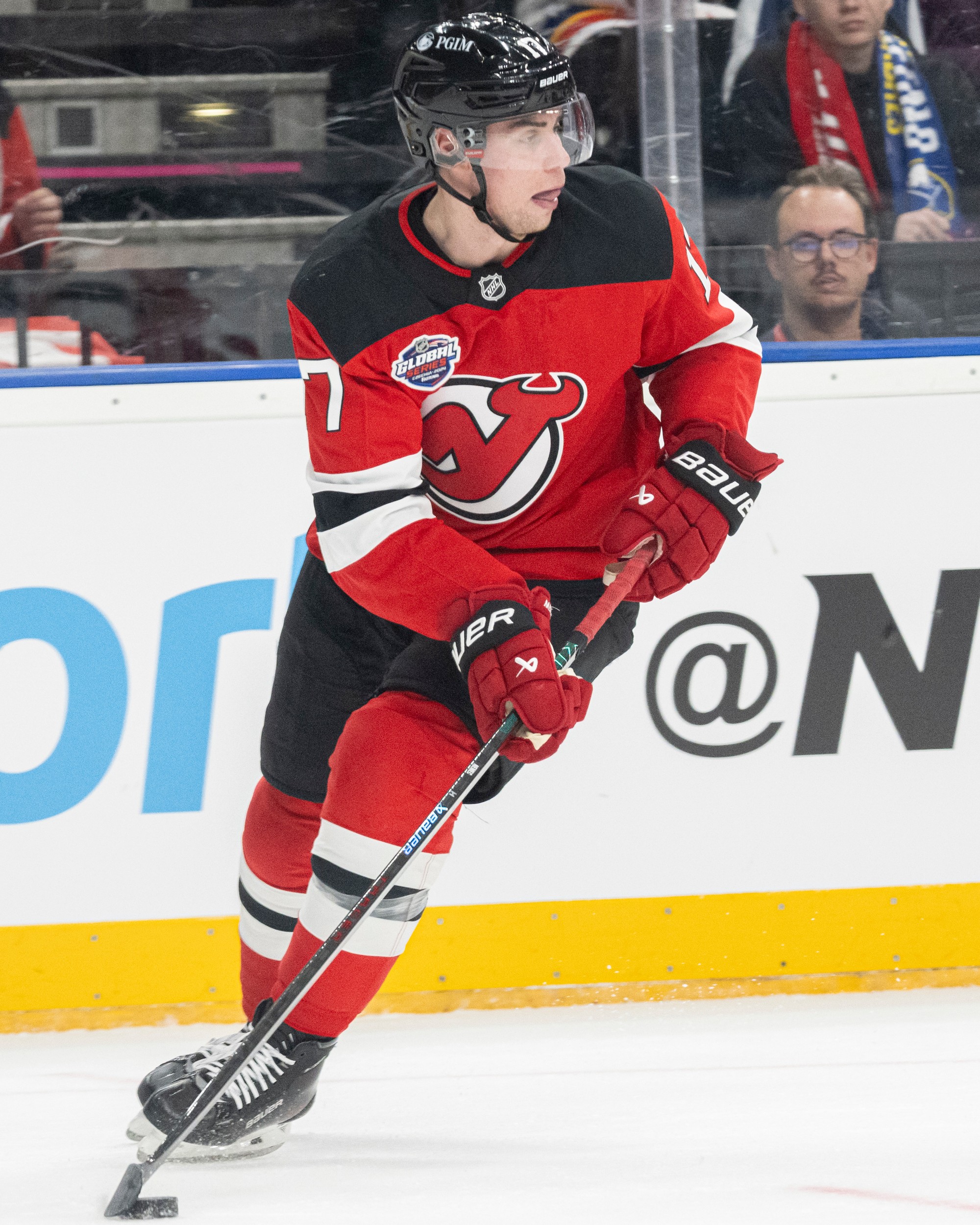 Slovenský hokejista Šimon Nemec z New Jersey Devils.