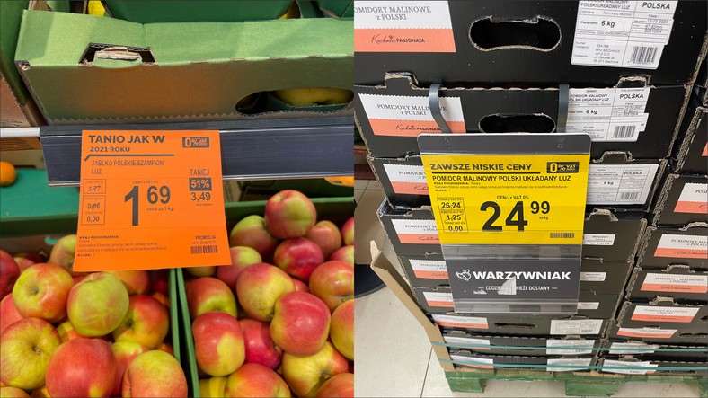 Promociones de manzanas y tomates en Bedronca