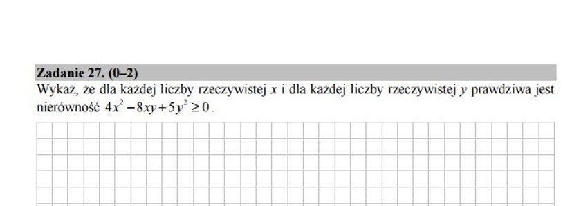 Arkusz egzaminacyjny - matematyka, poziom podstawowy