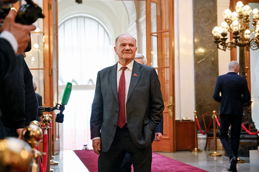 Genadij Zjuganov, lider ruske KP na Putinovoj inauguraciji u Moskvi 7. maja