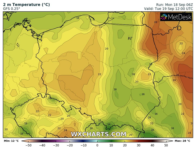 Temperatura będzie niższa niż ostatnio