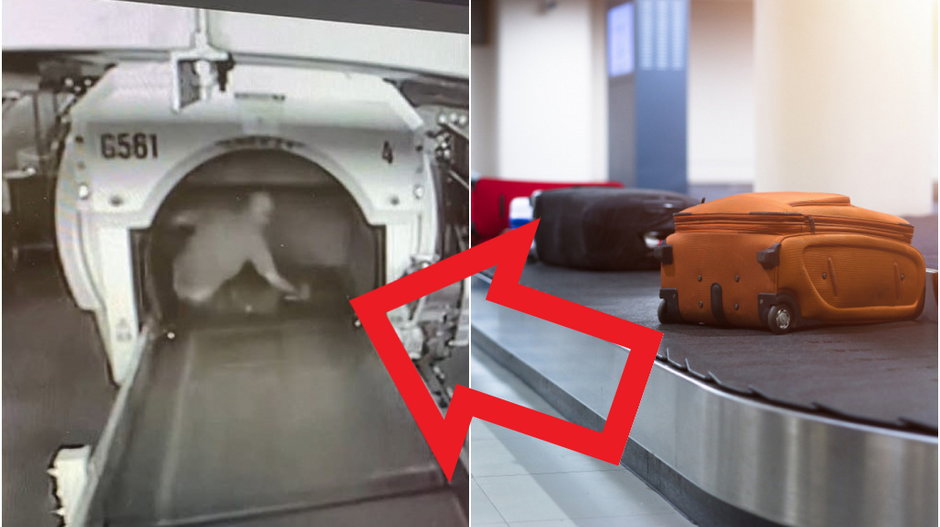 9-letni chłopiec wskoczył na taśmę bagażową na lotnisku