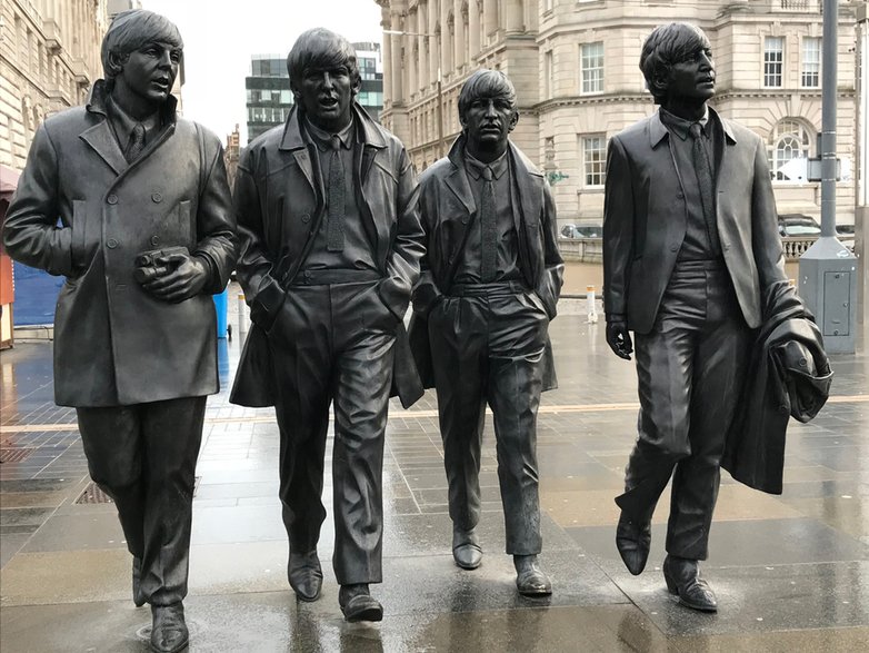 Pomnik członków The Beatles w Liverpoolu