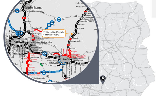 Droga S7 Moczydło - Miechów