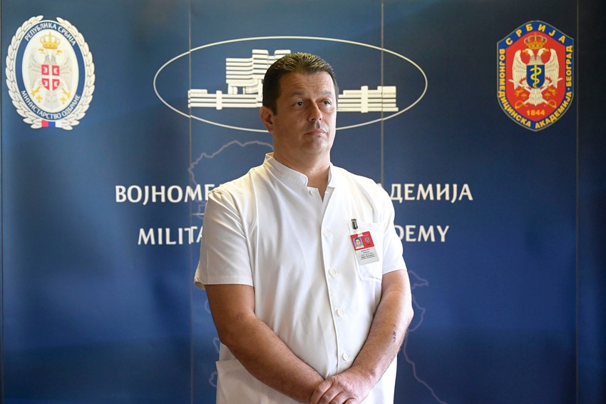 Zamenik nacelnika VMA pukovnik primarijus dr Ivan Leković