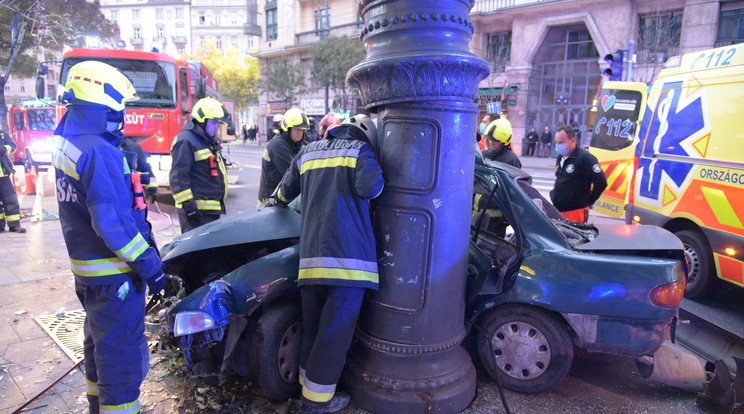 A rutintalan sofőrnek esélye sem volt megfogni a kopott gumijú, húszéves Mitsubishit /Fotó: Szabadi Bálint tűzls.