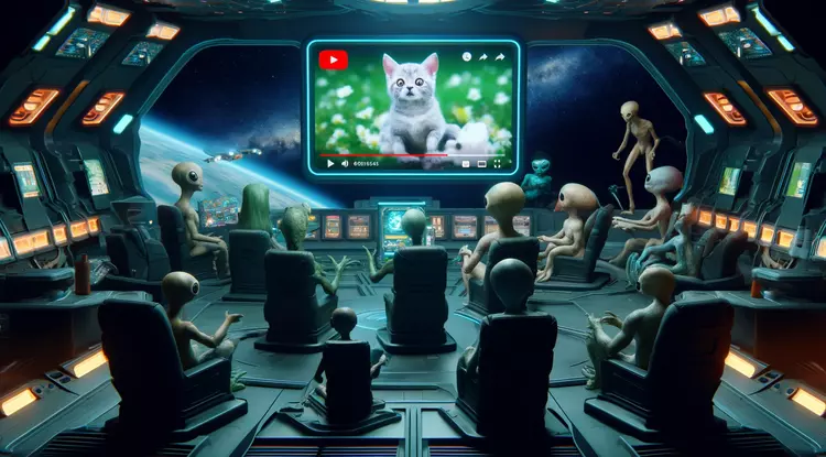macskás videók az űrbe