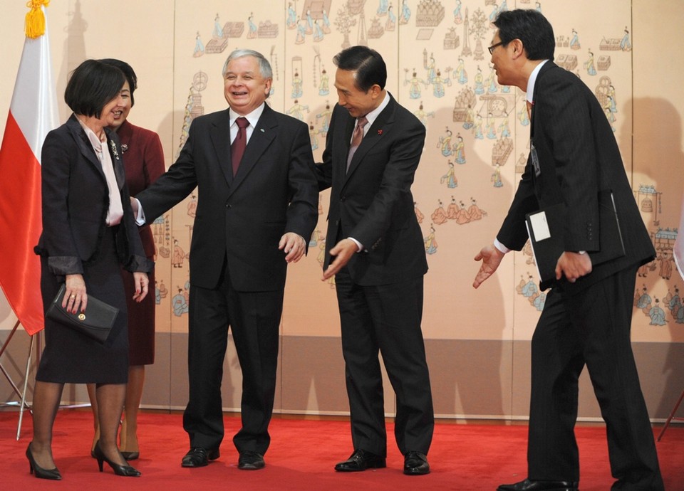 KOREA PŁD. SEUL PREZYDENCI KACZYŃSKI LI MIUNG BAK