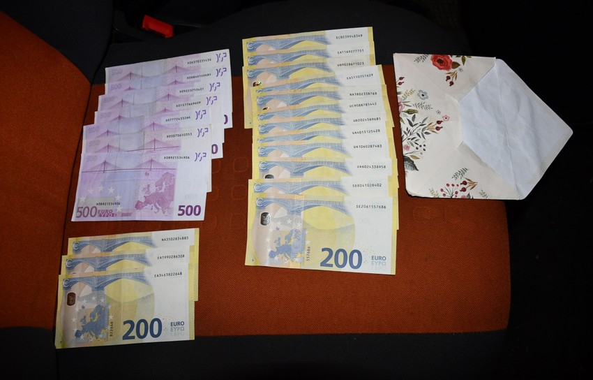 Novac koji je pronađen kod jednog od uhapšenih