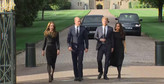 Książę William, księżna Kate, książę Harry i księżna Meghan