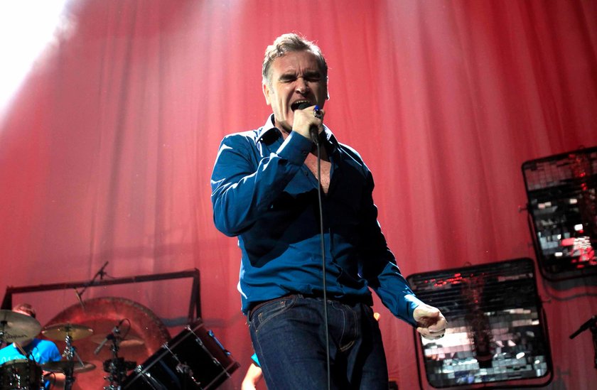 Morrissey w sierpniu 2014 roku w Meksyku podczas koncertu