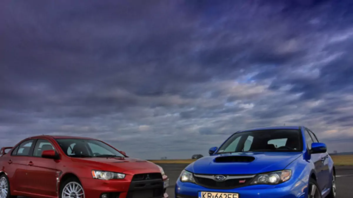 Subaru Impreza WRX STI kontra Mitsubishi Lancer EVO X - Szybkie, ale czy wściekłe?