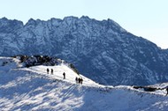 ZAKOPANE TATRY KASPROWY WIERCH ŚNIEG TURYŚCI