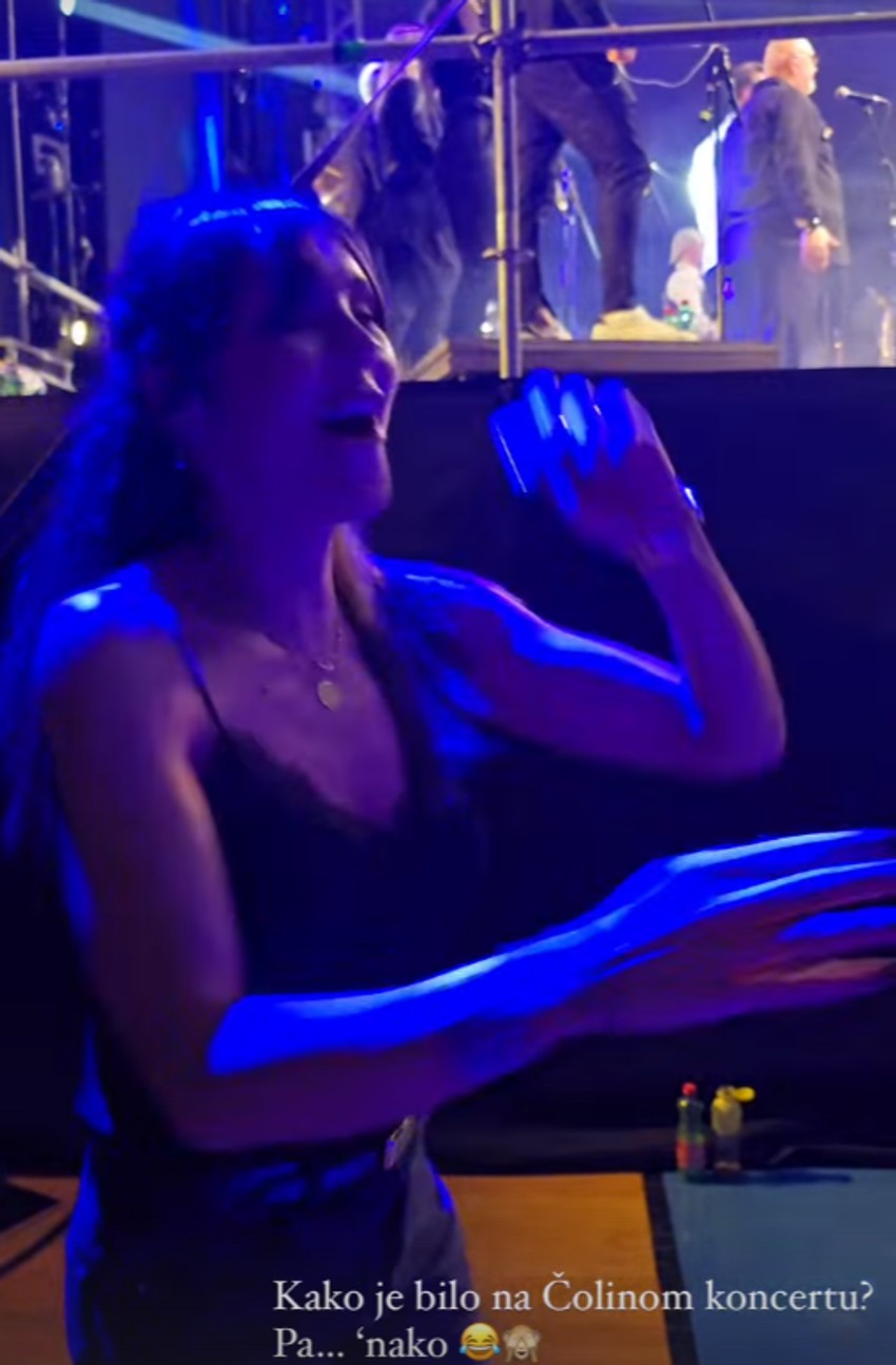Dragana Mićalović na Čolinom koncertu