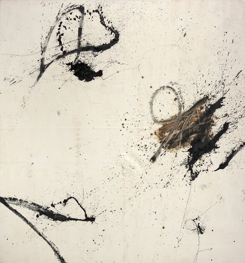 Ivacković slika VIII 65, 1965, ulje na papiru kaširanom na platno, 252x232cm 