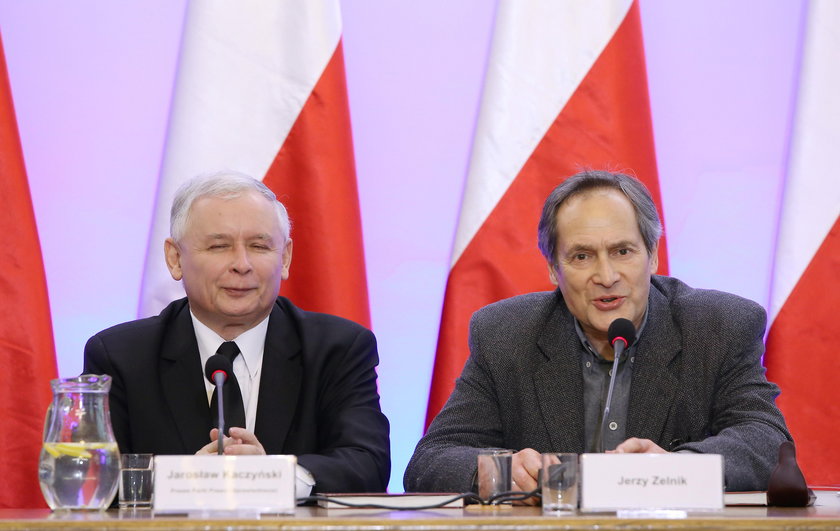 Jarosław Kaczyński i Jerzy Zelnik