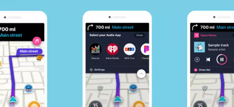 Waze staje się bardziej muzyczne. Aplikacja pozwoli słuchać muzyki z usług streamingowych