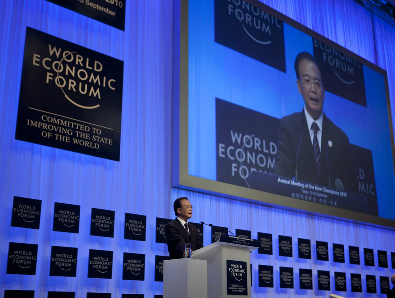 Chiński premier Wen Jiabao podczas World Economic Forum