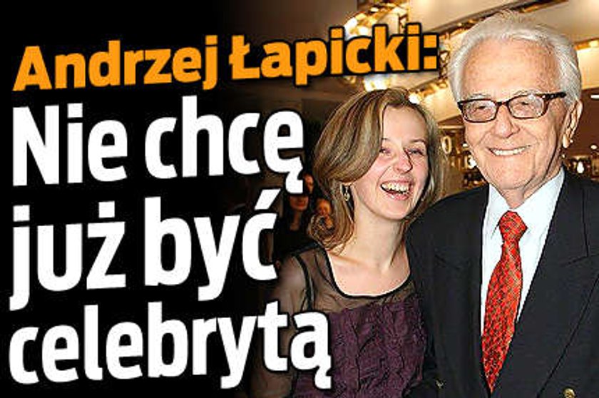 Łapicki nie chce już być celebrytą