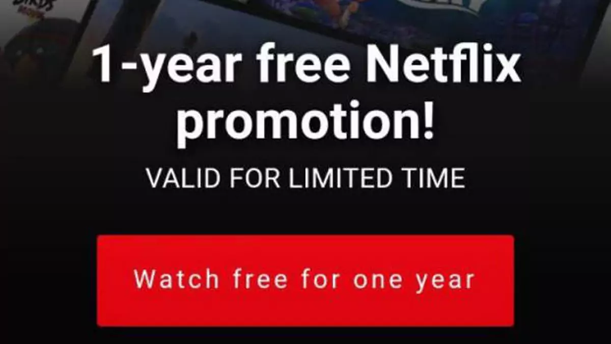 Netflix przez rok za darmo, czyli kolejne oszustwo. Nie daj się nabrać