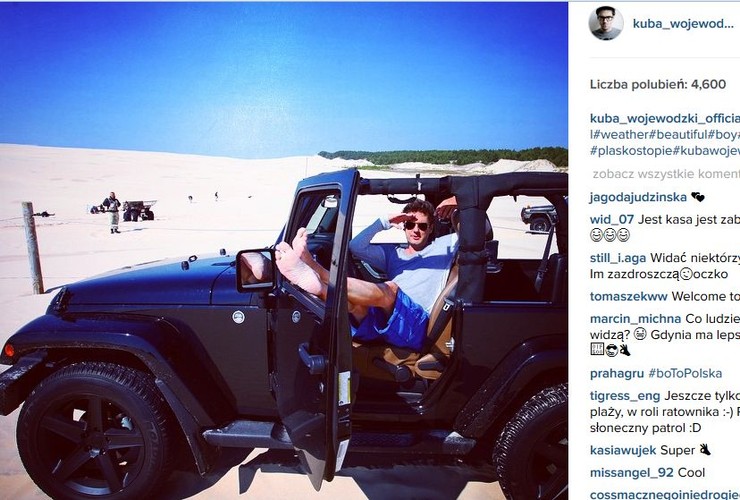 Kuba Wojewódzki na wakacjach