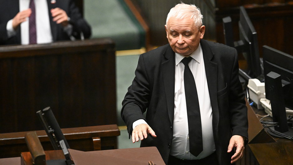 Jarosław Kaczyński w Sejmie, 12.04.2024 r. 