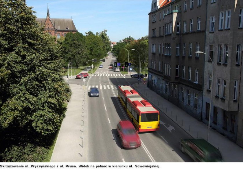 Autobus na wyremontowanym odcinku ul. Wyszyńskiego