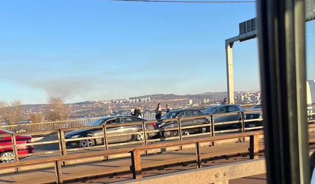 Lančani sudar na Pančevačkom mostu