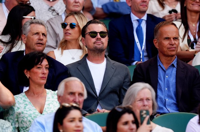 Leonardo Dikaprio sa prijateljima na Vimbldonu