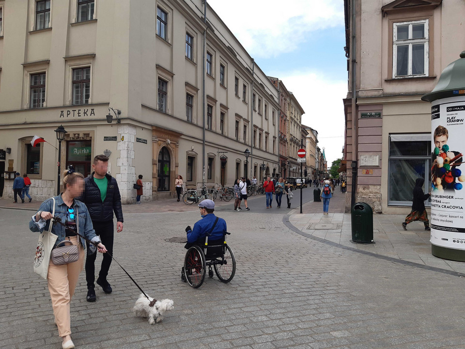 W Krakowie w sobotę 15 maja pojawiło się wielu spacerowiczów 