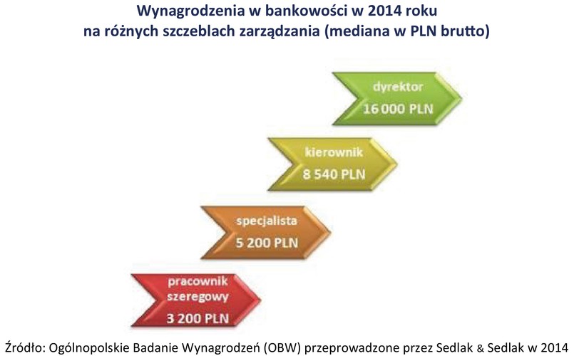Przeciętny pracownik szeregowy, aby zarobić miesięczną pensję dyrektora (16 000 PLN), musiałby pracować pięć miesięcy. W przypadku specjalisty byłoby to ponad trzy miesiące, a kierownik musiałby przepracować niespełna dwa miesiące.