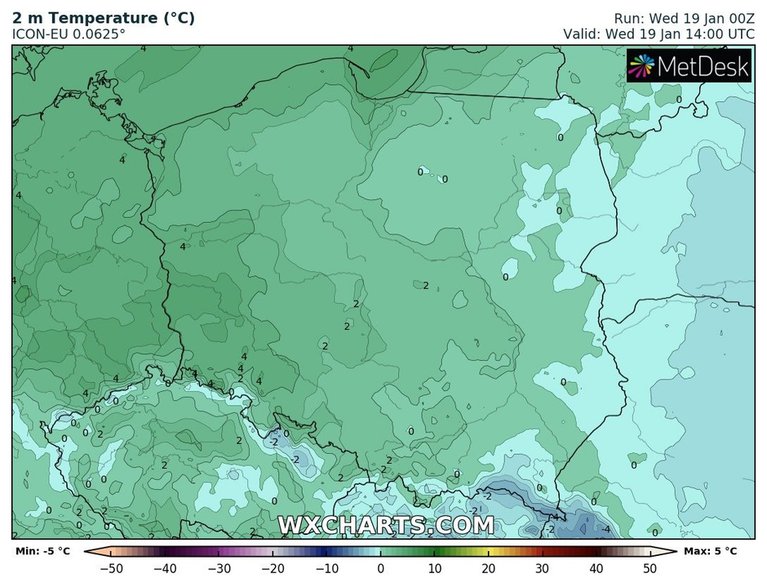 Przed nami stosunkowo ciepły dzień