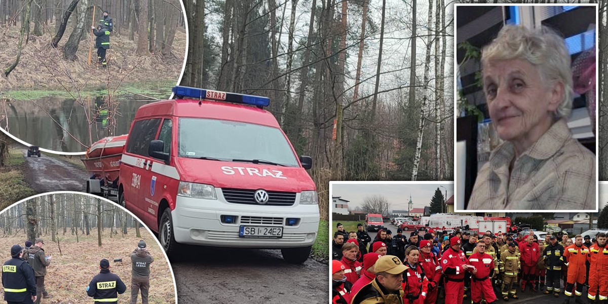 Poszukiwania zaginionej Grażyny Olszewskiej,  mieszkanki Zabrzega. 