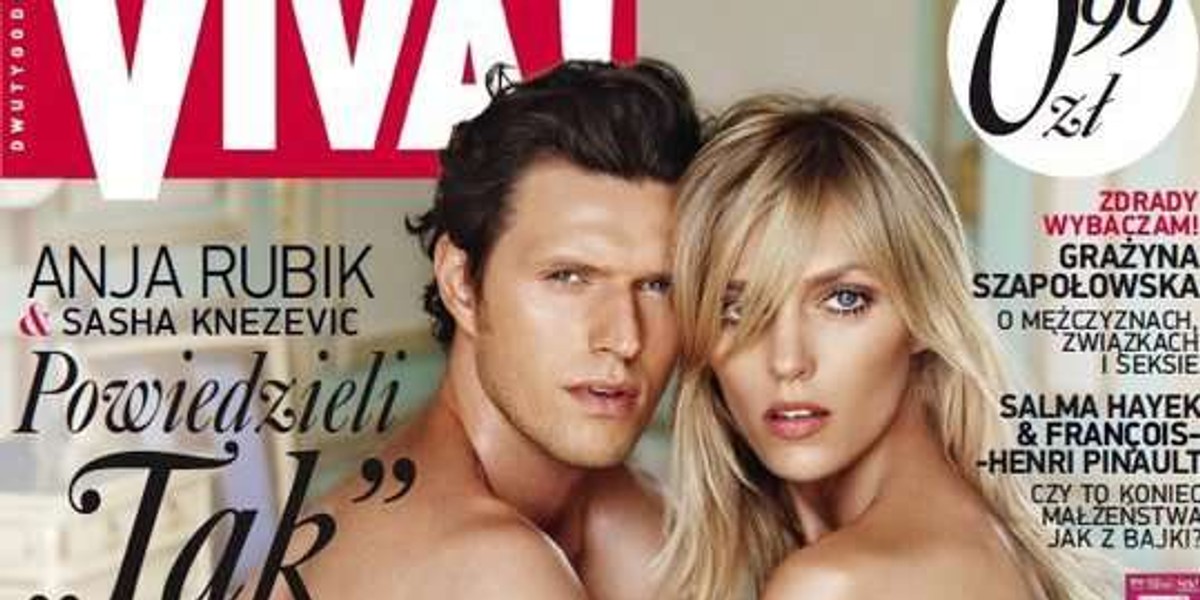 Goła Anja Rubik z mężem. Piękni?