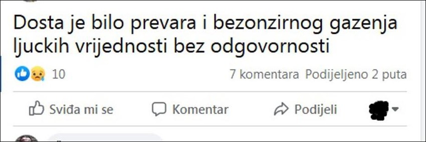 Poruka napadača iz Zagreba