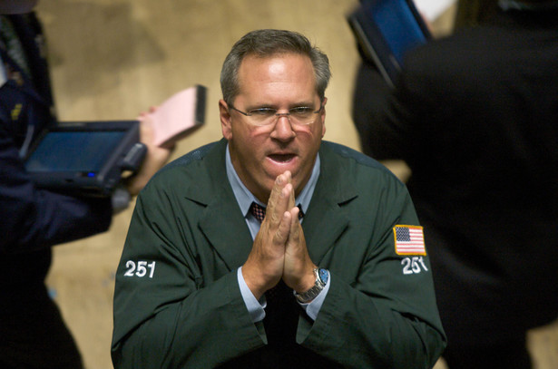 Maklerzy na Wall Street zacierali ręce, bo akcje szly w górę. Fot. Bloomberg